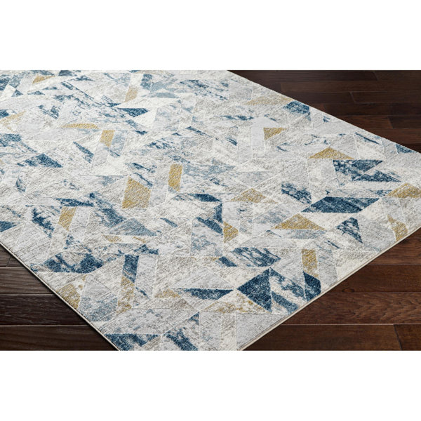 Corrigan Studio® Krenn Abstract Blue Area Rug Wayfair